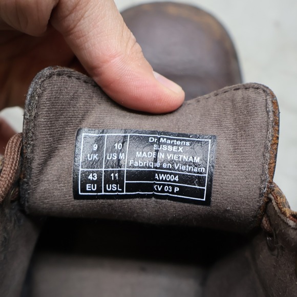 Dr. Martens Men 10 Chukka Boots Brown Sussex Leather Lace Up Work Slip Resistant main image 13